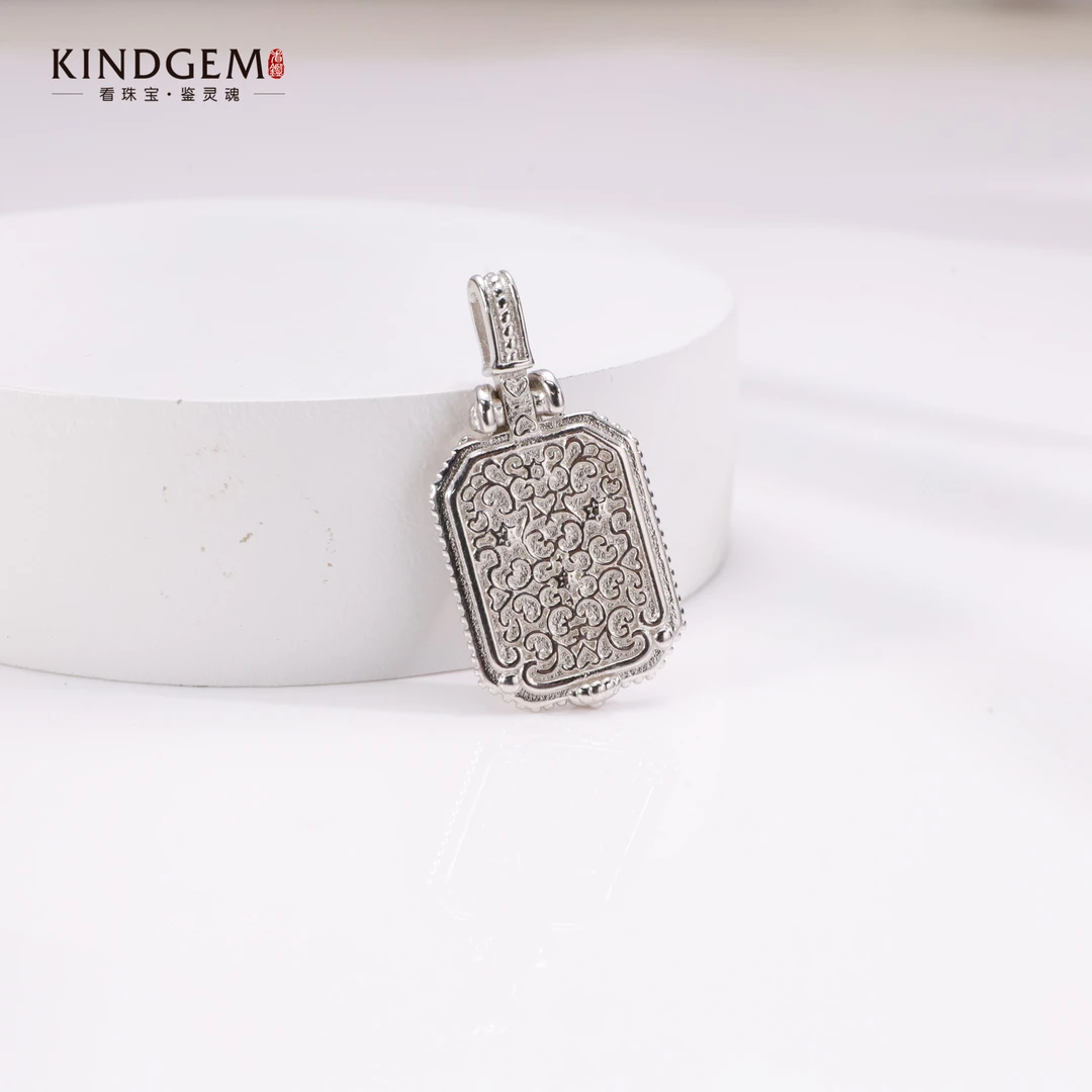 铜合金吊坠 轻奢简约个性花纹气质时尚百搭吊坠 AN89XYBS-21259