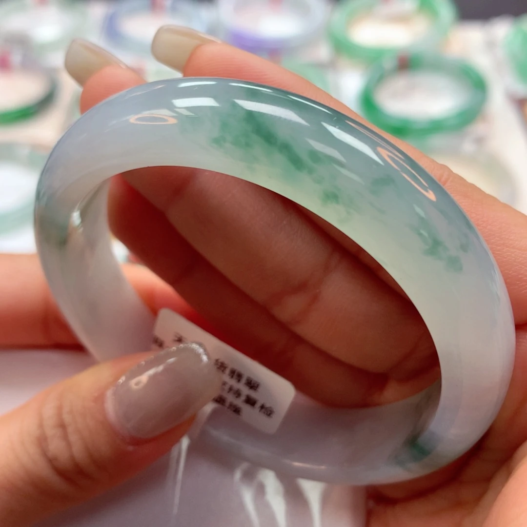 翡翠手镯未镶嵌56正41号88