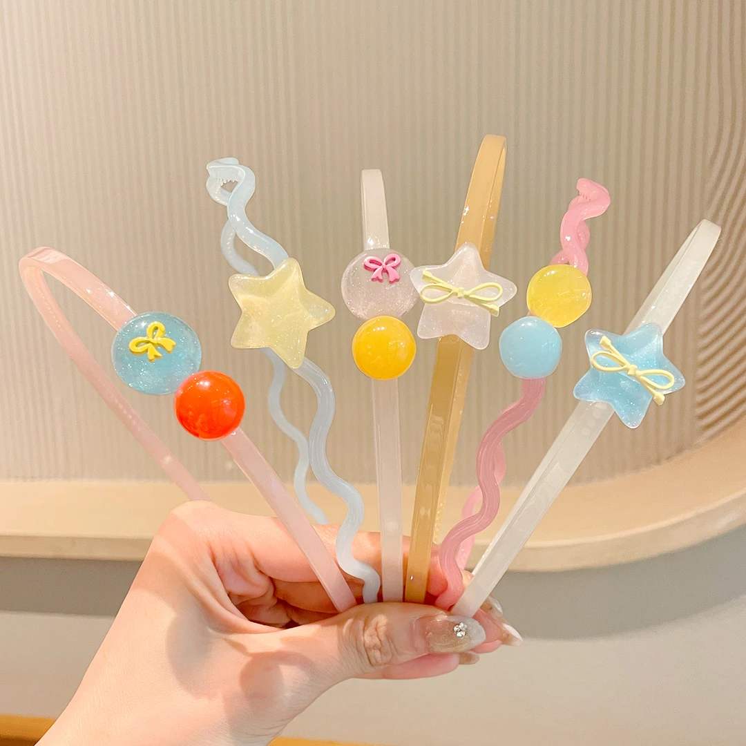 夏天儿童漂亮发箍不勒头小女孩刘海碎发发卡女童防滑压发头箍发饰