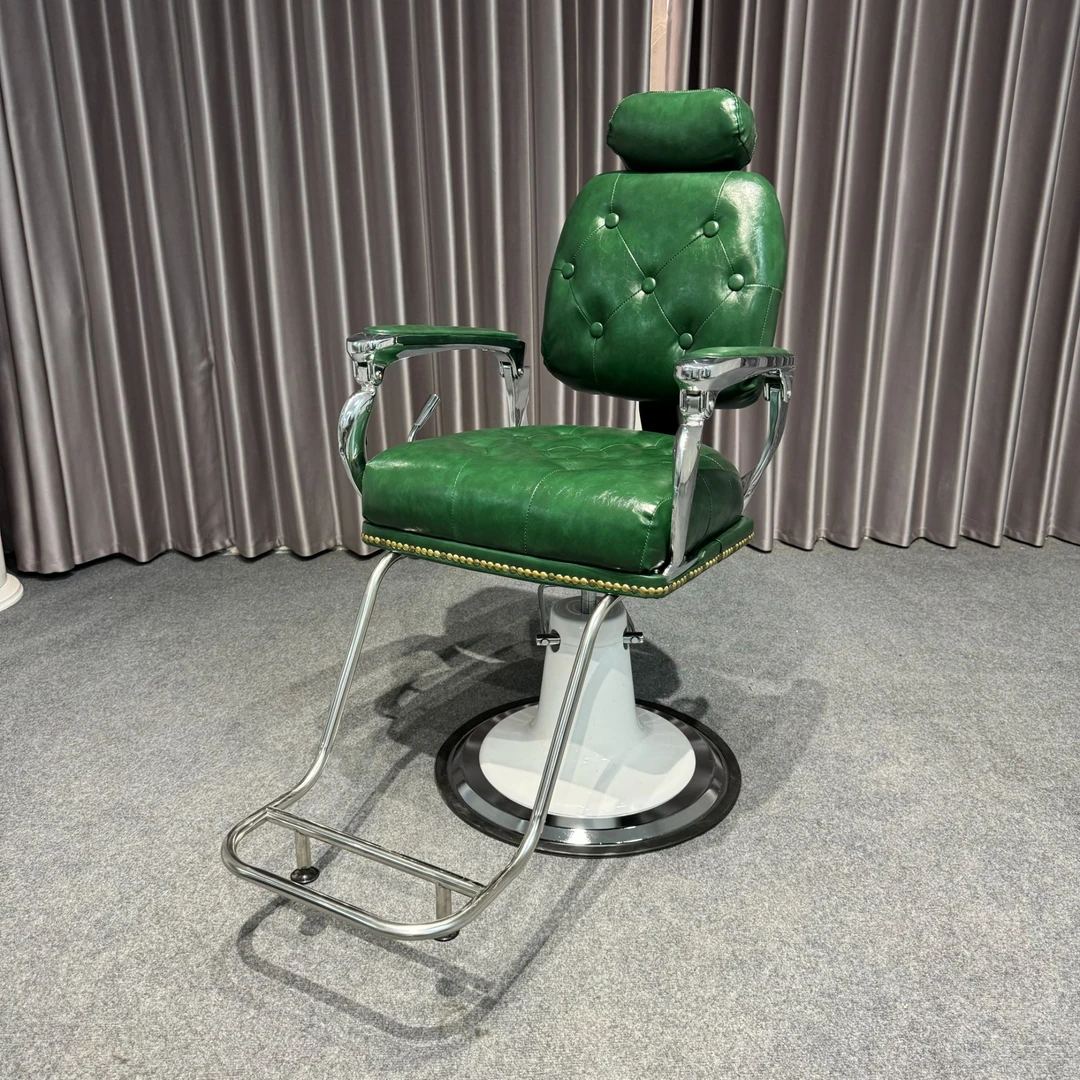 复古男士油头理发椅美发店发廊专用升降旋转刮胡椅子