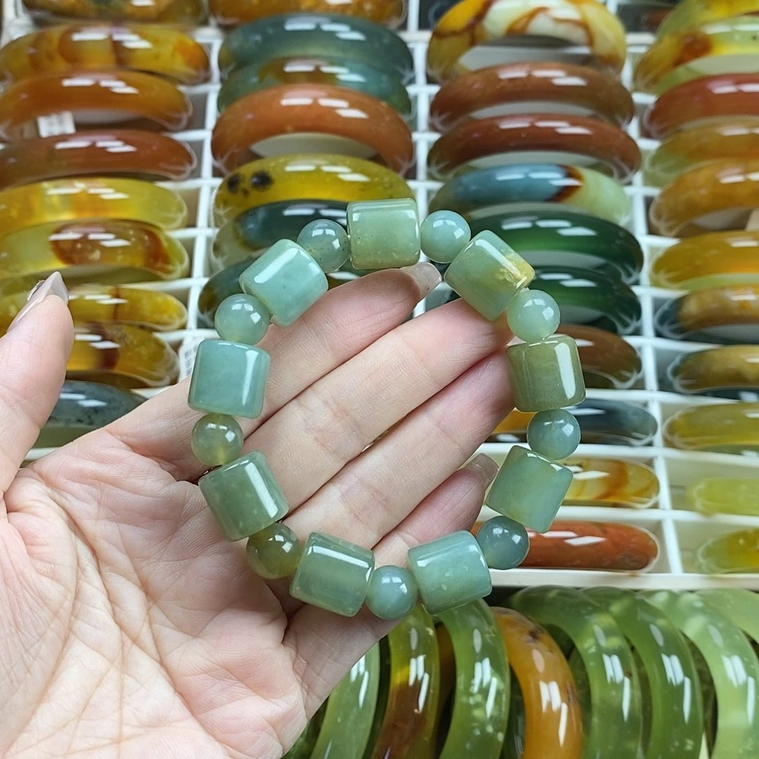 未镶嵌蛇纹石玉手镯