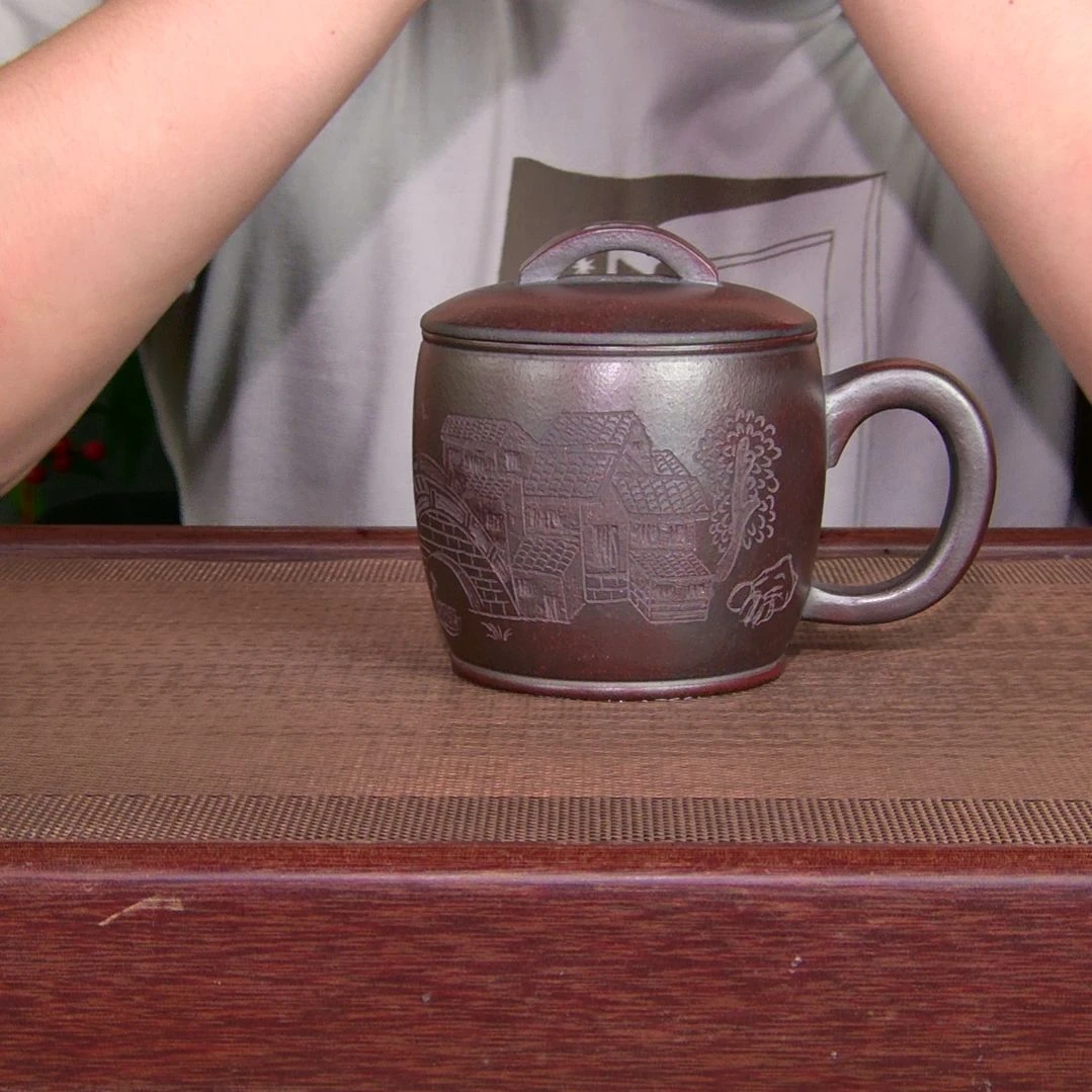 茶杯紫砂高货放漏