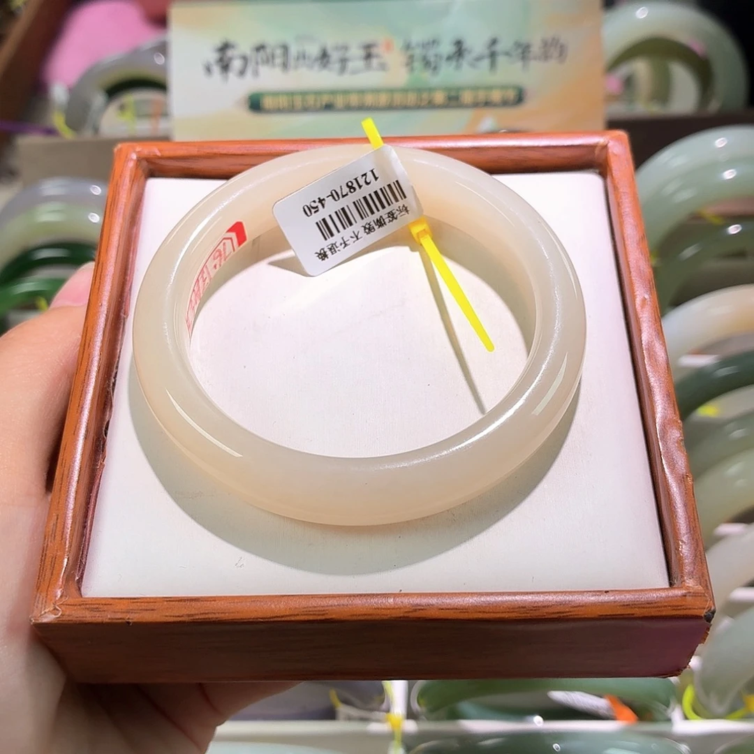 和田玉手镯未镶嵌9  5859