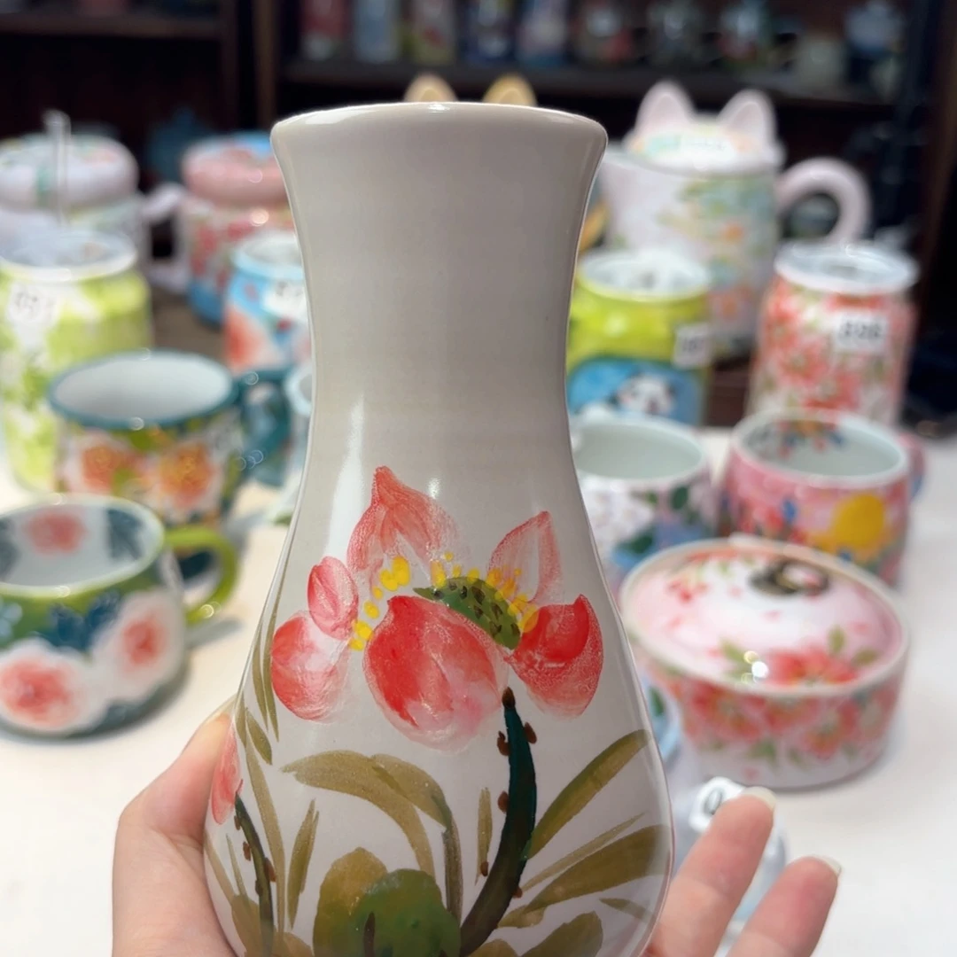 景德镇手绘高温釉下彩陶瓷茶具