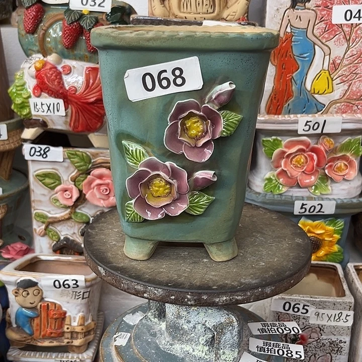 粗陶材质多肉花盆