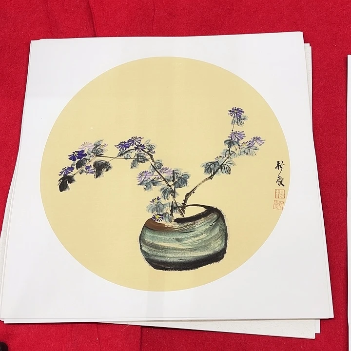 国画花鸟等图案和50.50