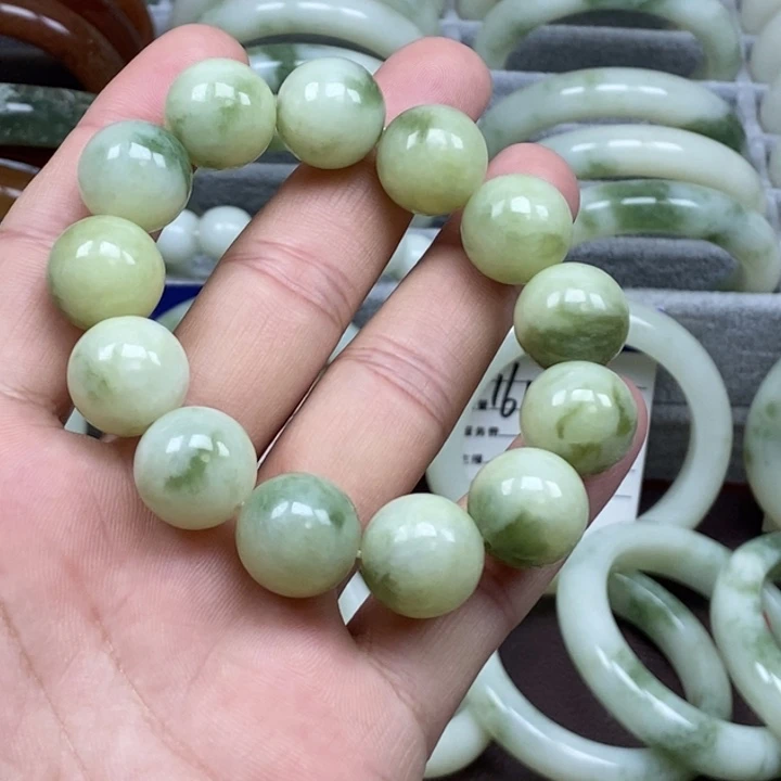 蛇纹石玉未镶嵌手链