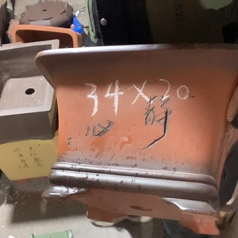 紫砂花盆手工制作