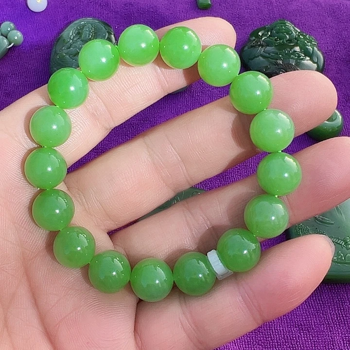 和田玉（碧玉）未镶嵌手串