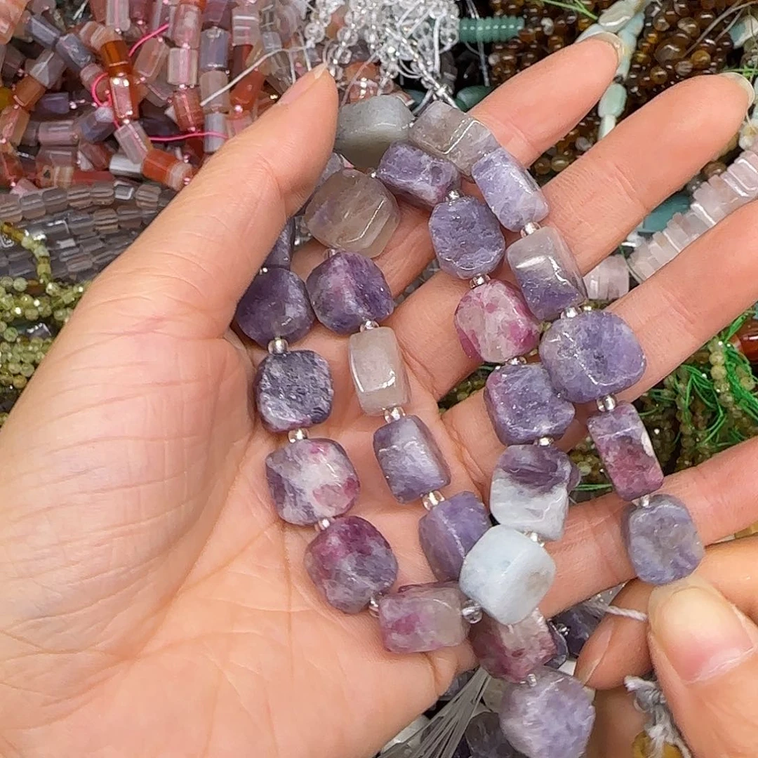 玛瑙/玉髓合金珠宝半成品碧玺11mm一条