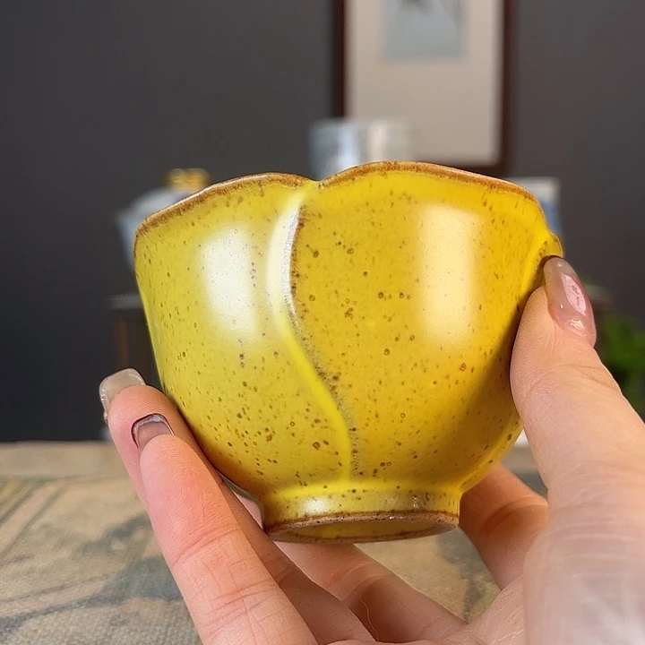 摆件景德柴烧茶杯多人