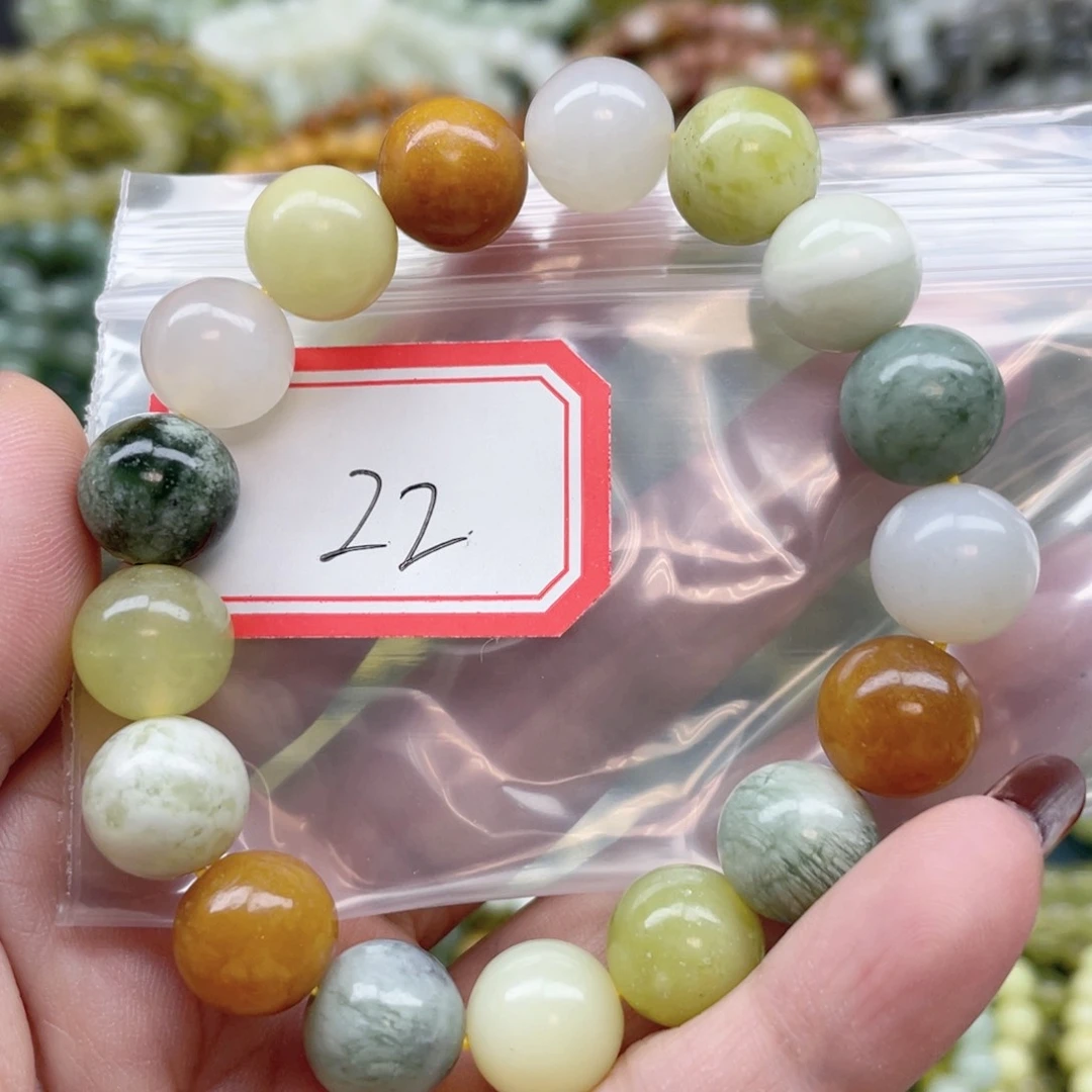 未镶嵌蛇纹石玉手串