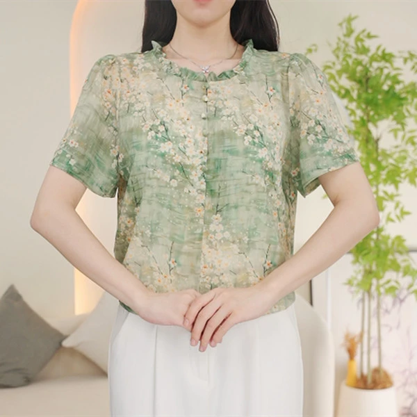 2024夏季新款显瘦气质休闲女洋气时尚上衣小衫#7935