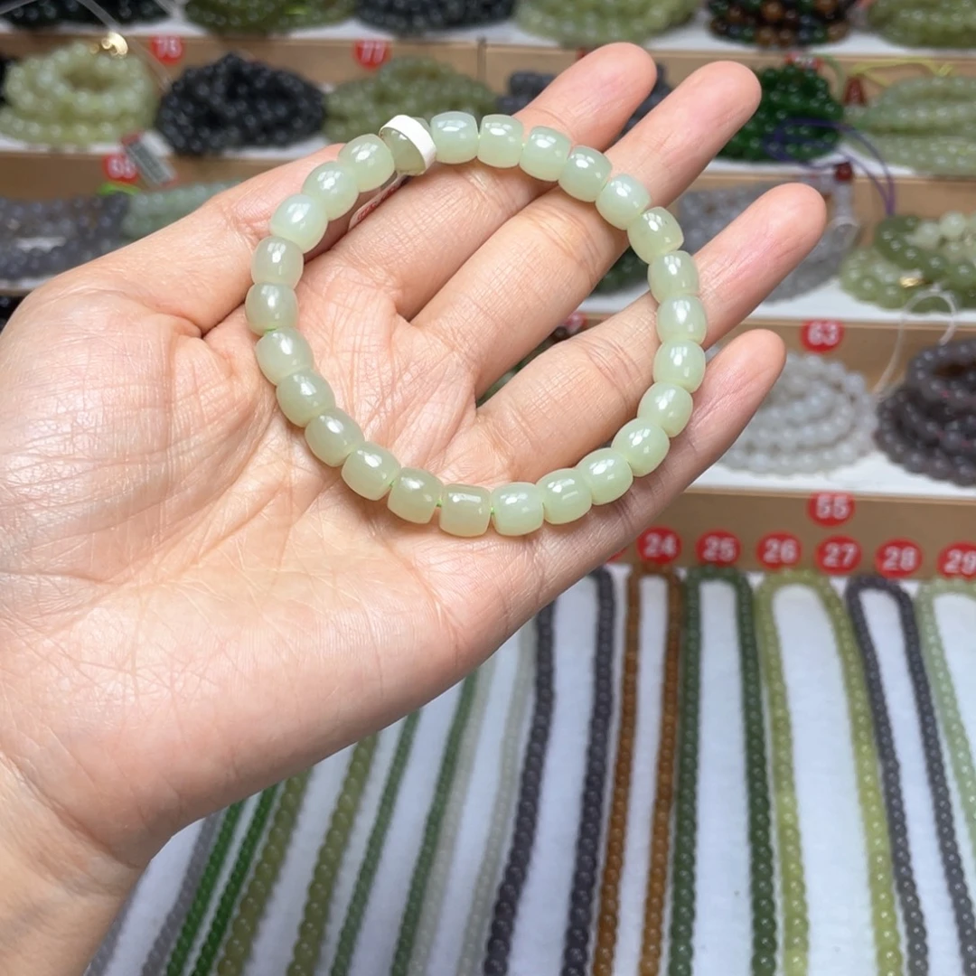 和田玉未镶嵌手链8mm