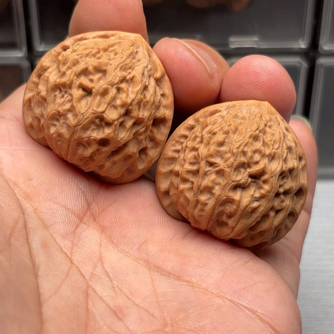 路***头文玩核桃把件金牛