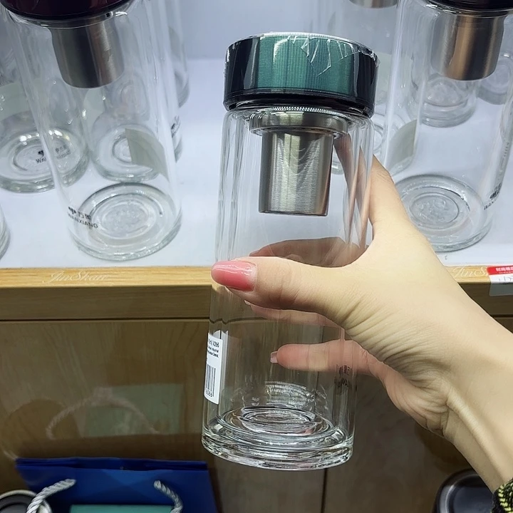 万象品牌单层玻璃杯绿U266