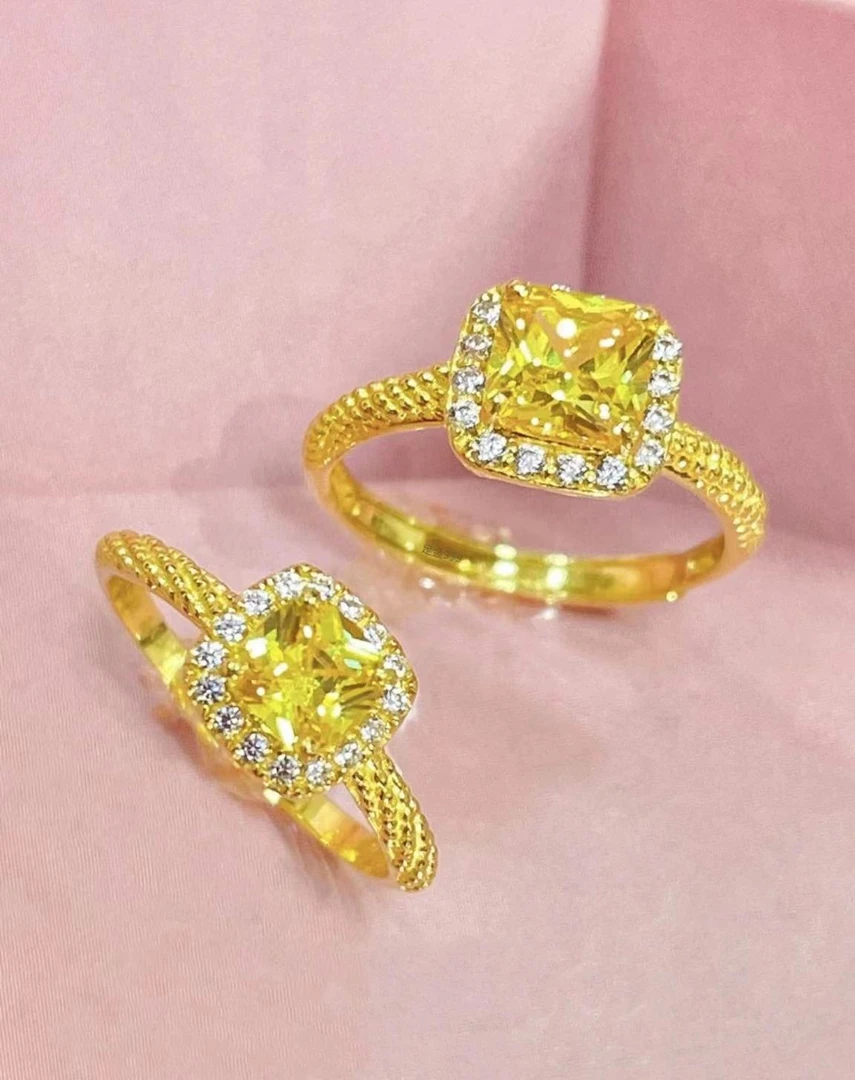 铜合金戒指 方糖戒指