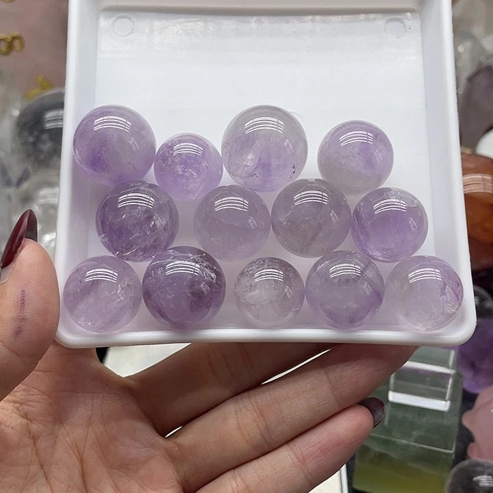 四***門未镶嵌珠宝半成品水晶27紫水晶球
