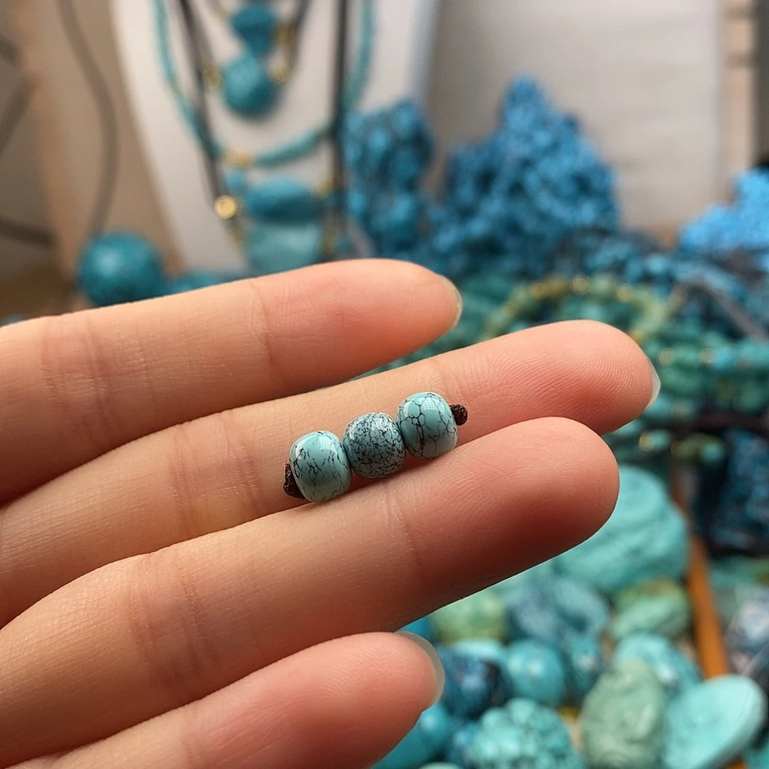 绿松石未镶嵌珠宝半成品