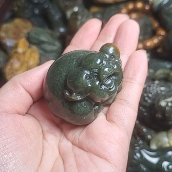 岫岩河磨玉（透闪石质玉）未镶嵌挂件