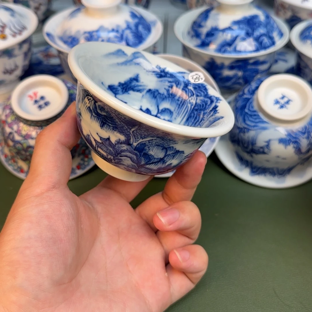 彦祖纯手工手绘茶具136