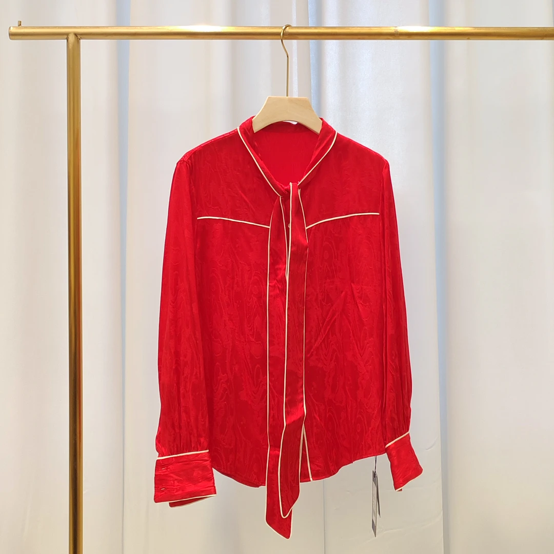 新款桑蚕丝长袖衬衫 MJJSY-S8392