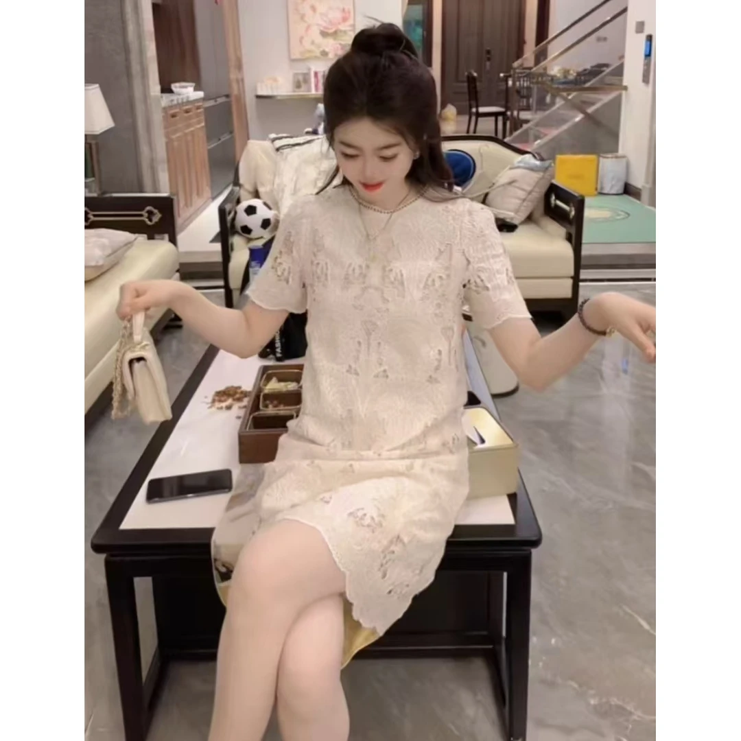 『听风M』设计显瘦百搭时尚连衣裙6031