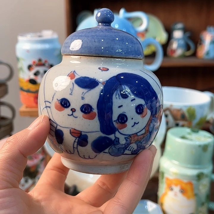 陶景德镇釉下手绘陶瓷