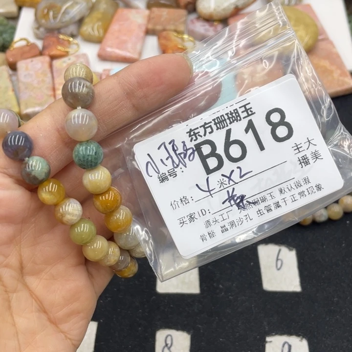 硅化珊瑚（珊瑚玉）颈饰合金黄*姐