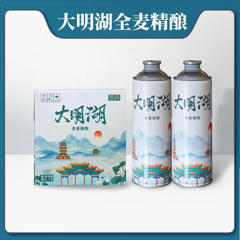 大明湖全麦精酿啤酒12.0°P 4.5%vol 1L*6桶