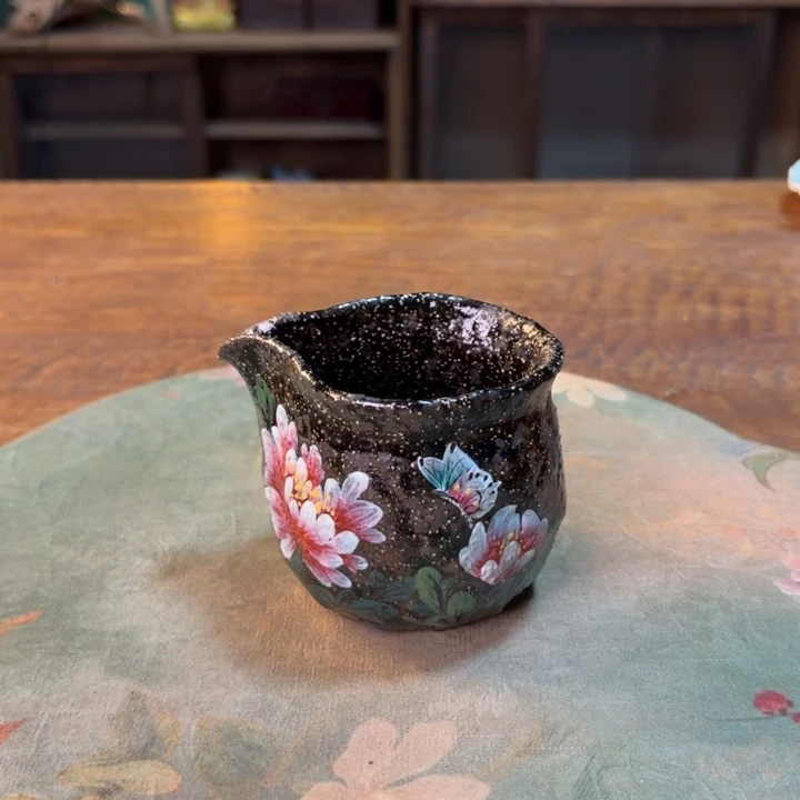 柴烧纯手工手绘陶瓷