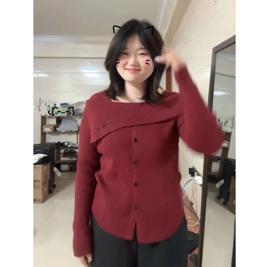 【大码】 277大码女装春季新款一字肩美式辣妹纯欲上衣内搭打底衫潮