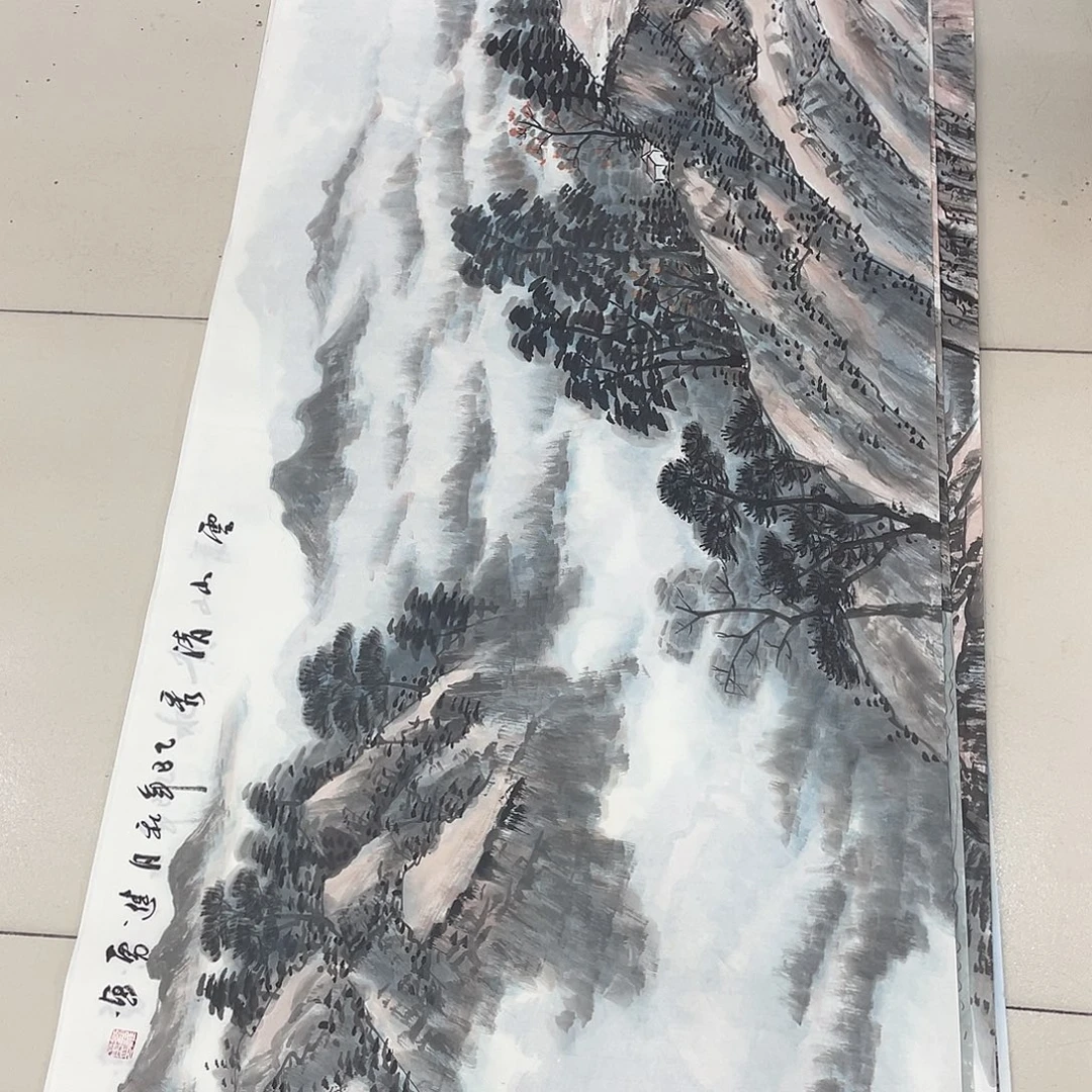 国画纯手绘山水花鸟