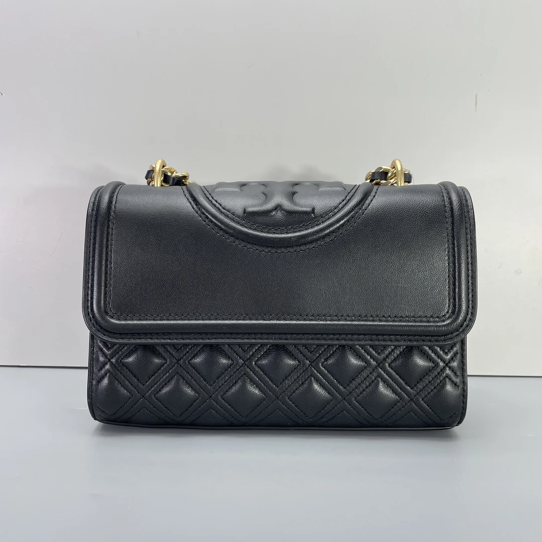 90新 TORY BURCH/汤丽柏琦 小林/女包小号链条包21*14*6cm斜挎包