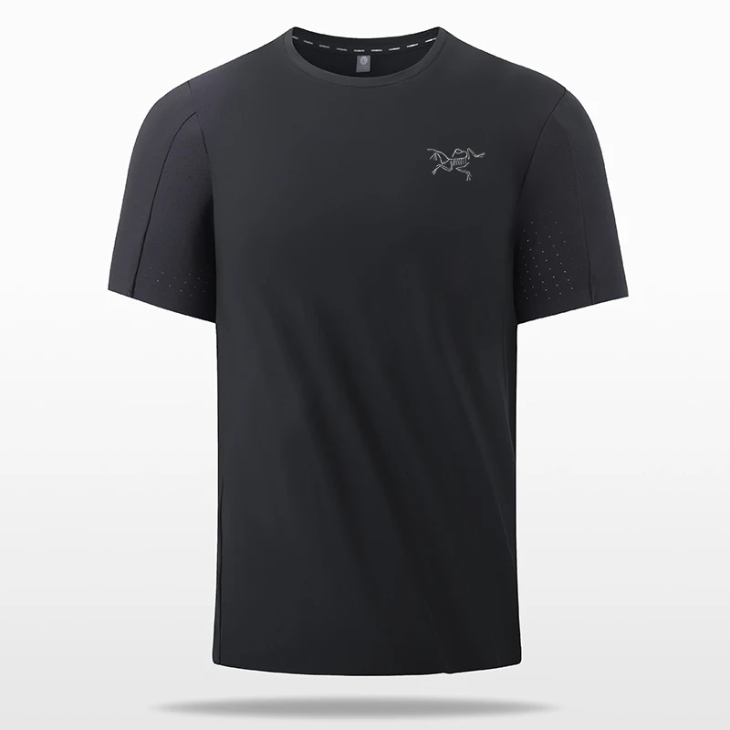 【折扣清仓】刺绣鸟家夏季男士圆领短袖T恤运动透气速干无痕速干衣