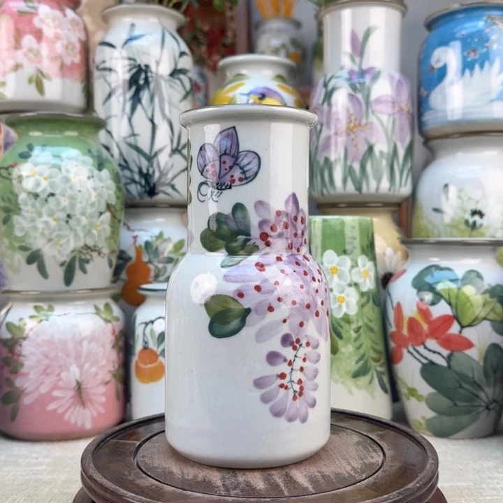 景德镇陶瓷花手绘釉下彩