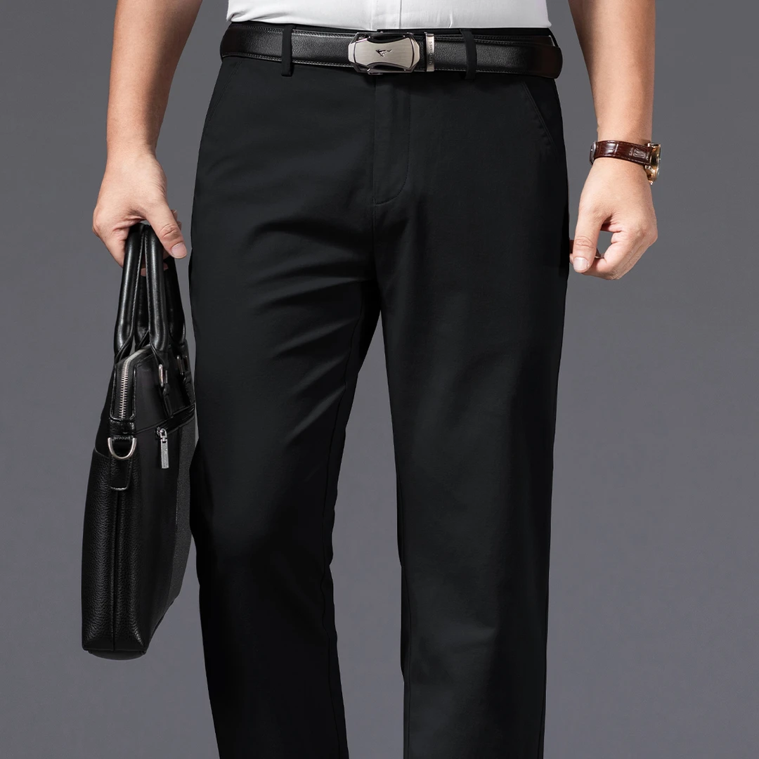 七匹狼男装裤子男款2025秋季新款商务中年时尚宽松百搭男士休闲裤