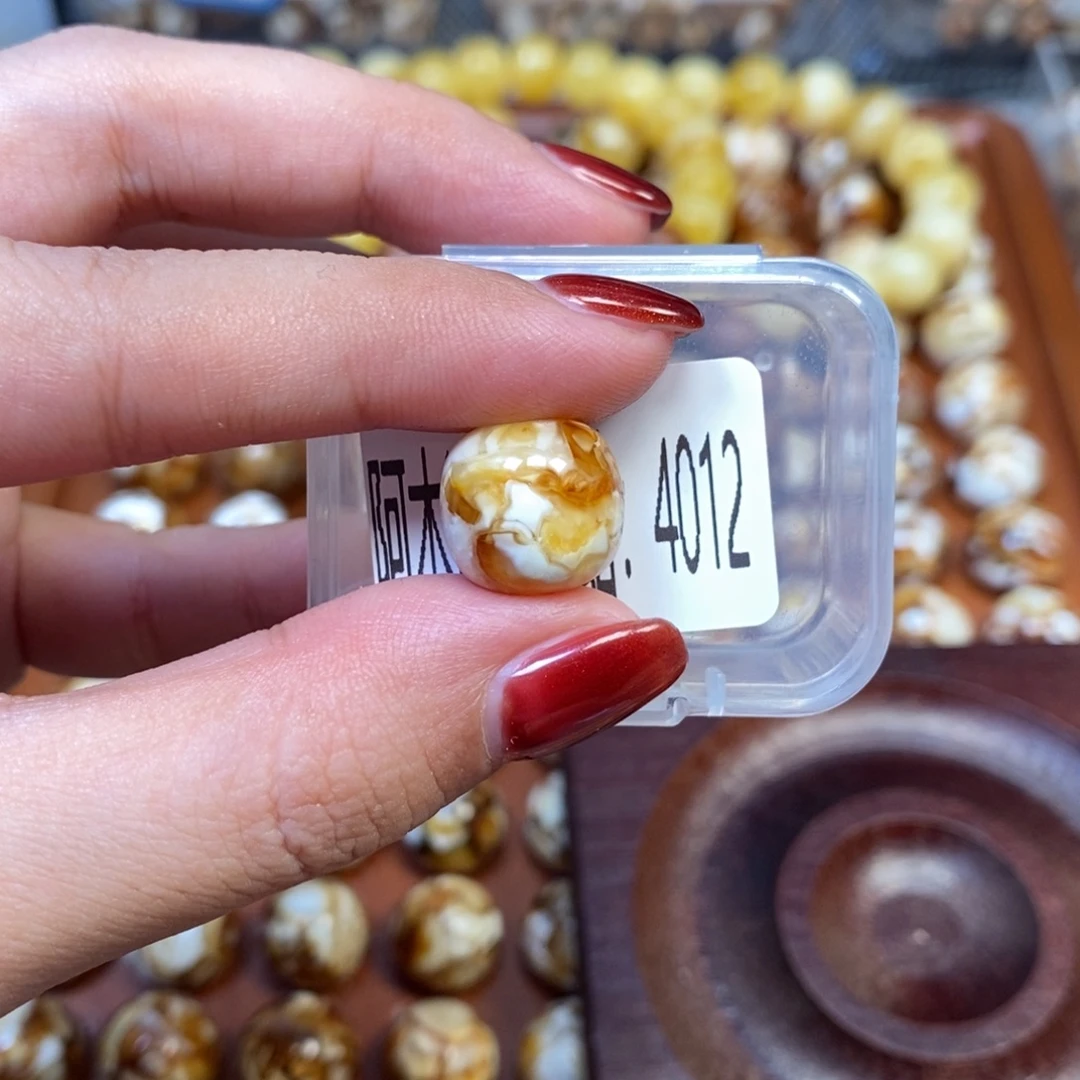 猴头核桃把件沁色圆珠老型4012