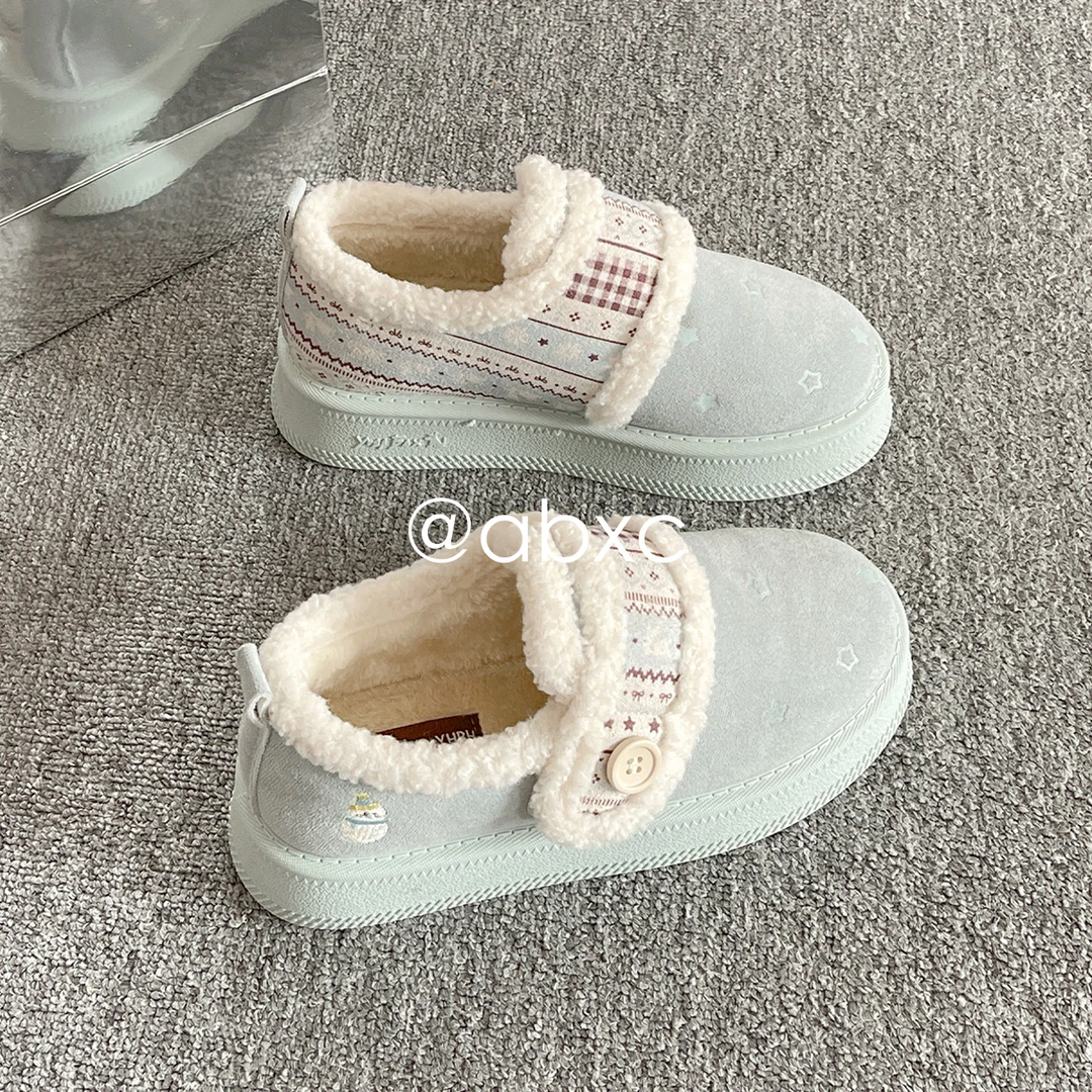 复古百搭冬季气质雪地靴女款爆款2025新款加绒保暖棉鞋厚底毛毛鞋