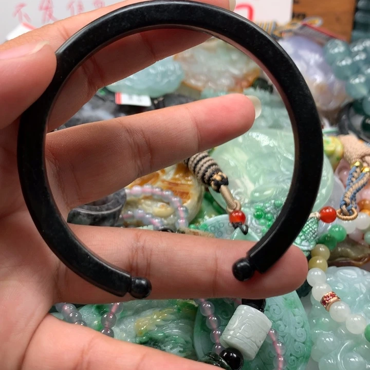 翡翠项链未镶嵌保真天然A货翡翠