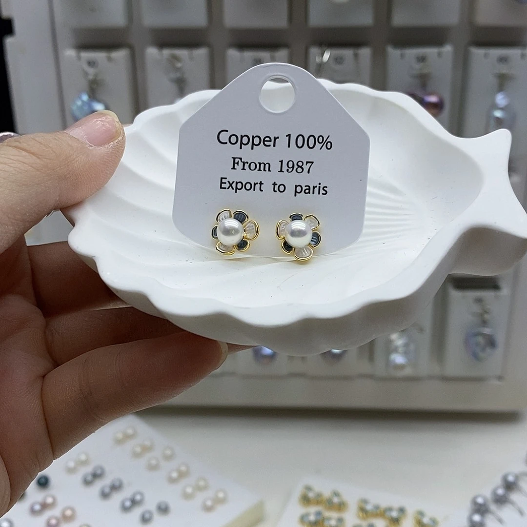 颈饰合金淡水珍珠