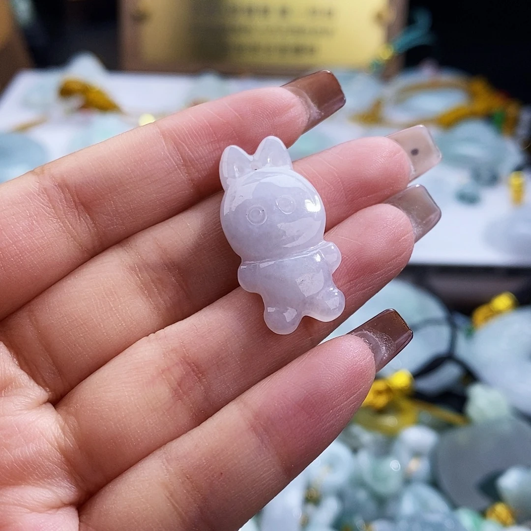 翡翠未镶嵌颈饰7501