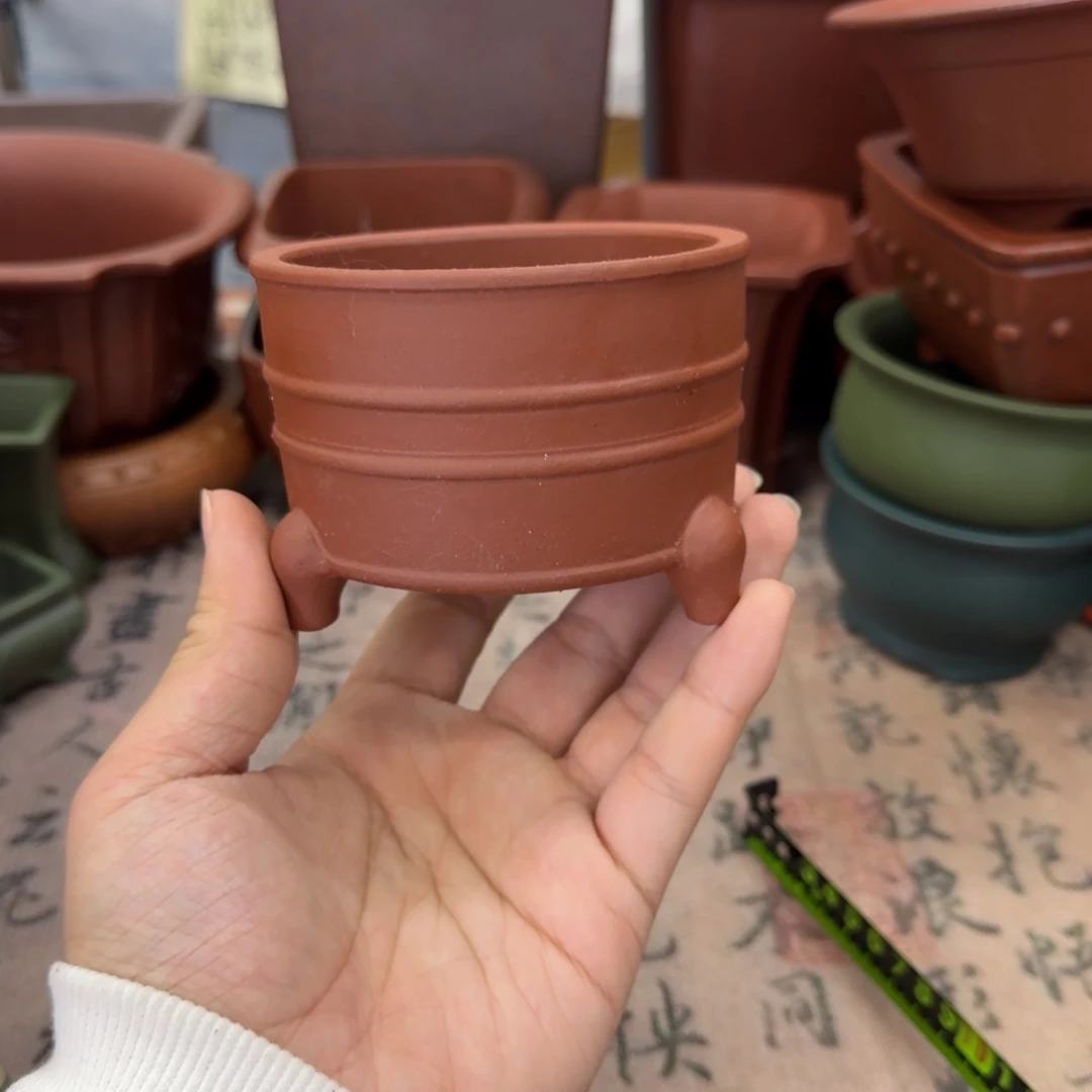 紫砂花盆宜兴紫砂正品8.5x5