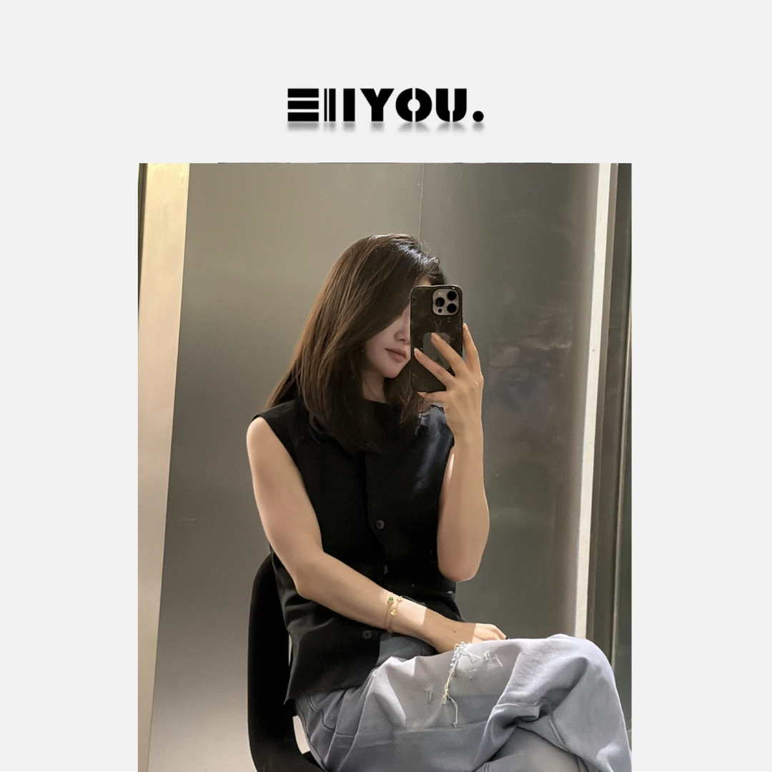 【ENYOU定制】首尔设计师 黑色衬衫