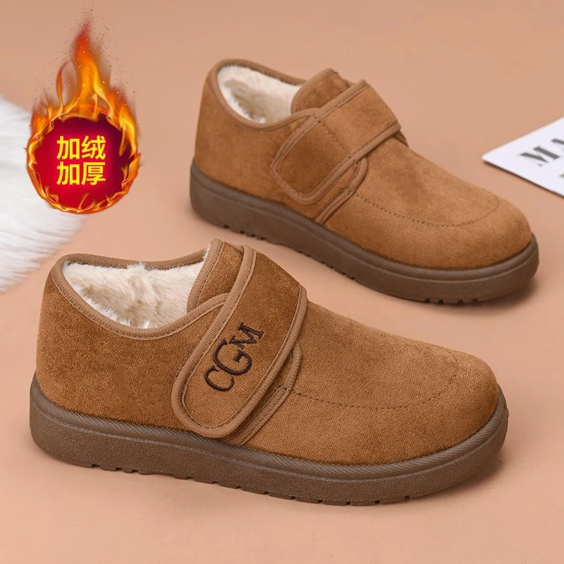 2025冬季新款加绒加厚女士棉鞋保暖防滑勃肯鞋雪地靴