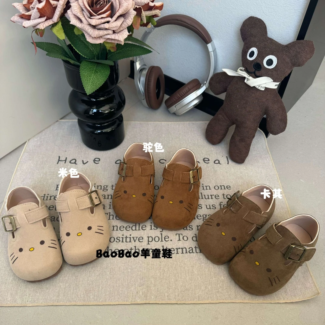 信禾家-KKTT-单里猫咪博肯鞋百搭可爱男女童宝宝鞋春秋夏学步鞋
