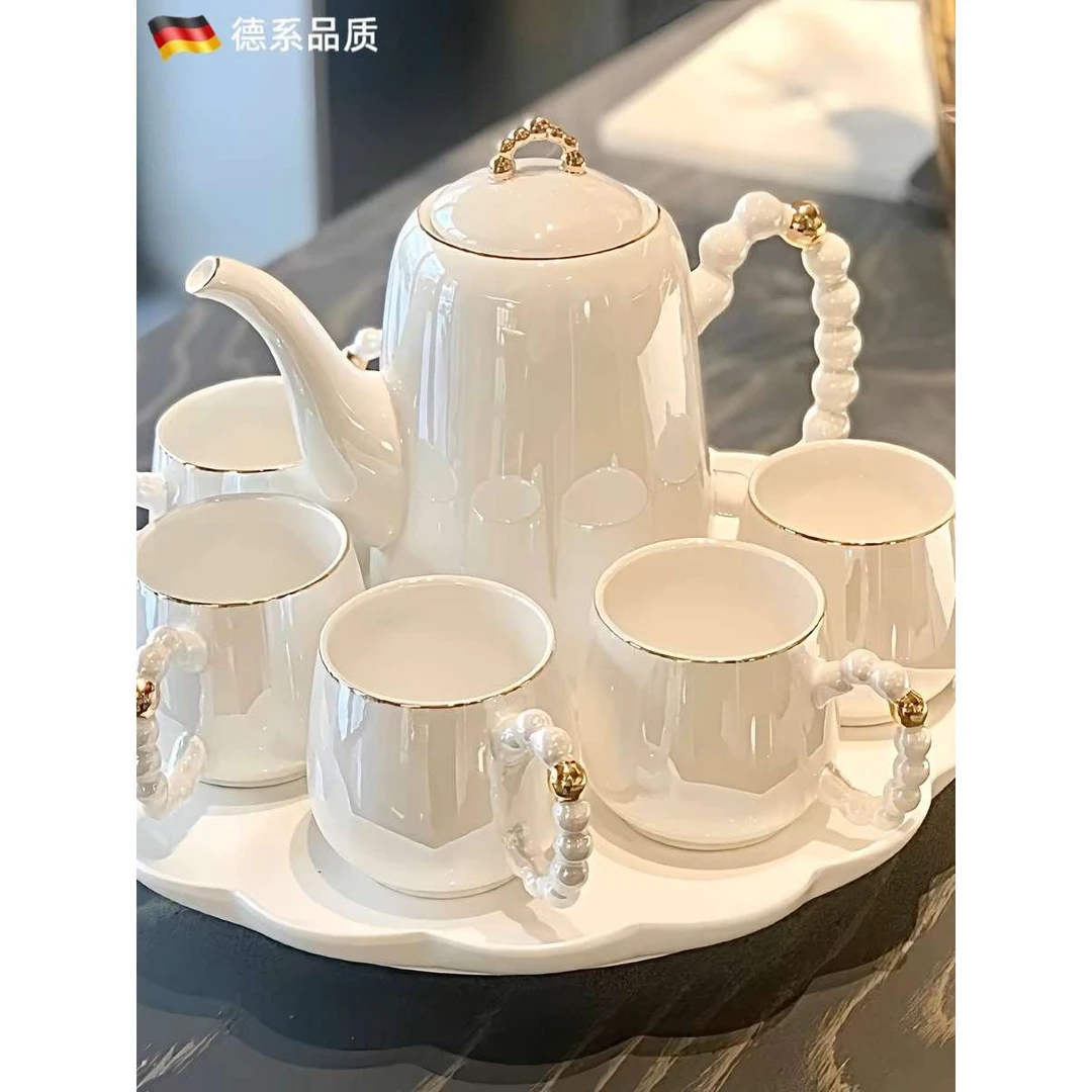 德国轻奢水具高档陶瓷茶具套装耐热水壶水杯家用茶具乔迁新居结婚