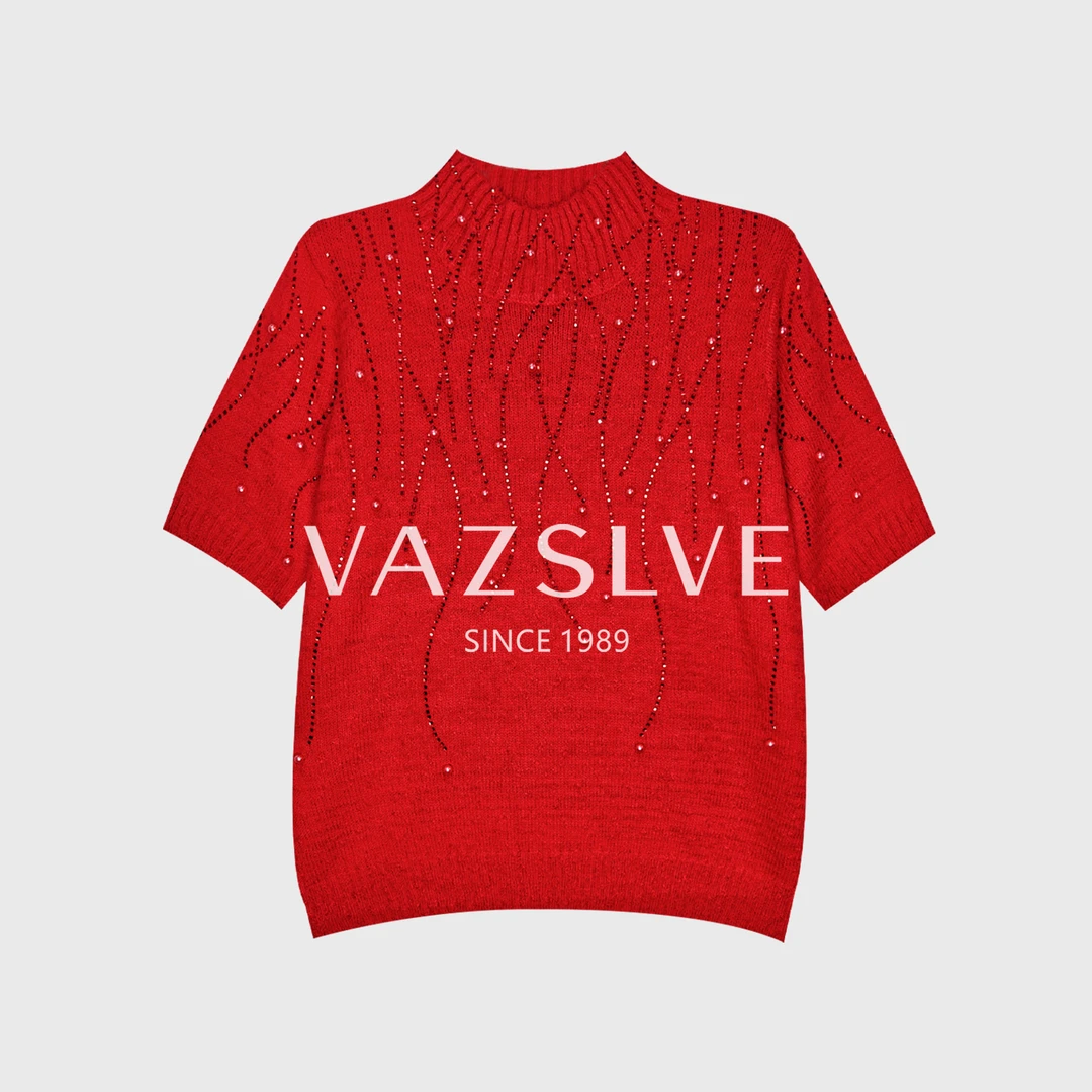 【VAZSLVE/全新奢品】捡漏秋冬新款重工钉珠保暖毛衣MY8419