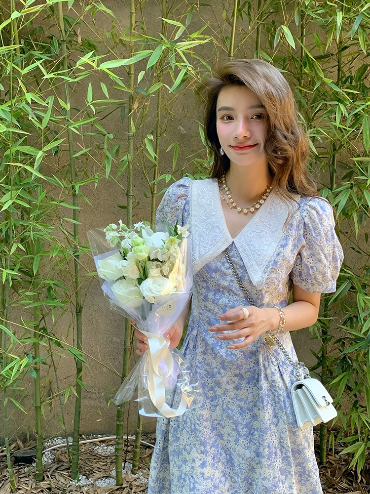 薇宝儿塔塔-2024年原创新款显瘦收腰连衣裙-25333X