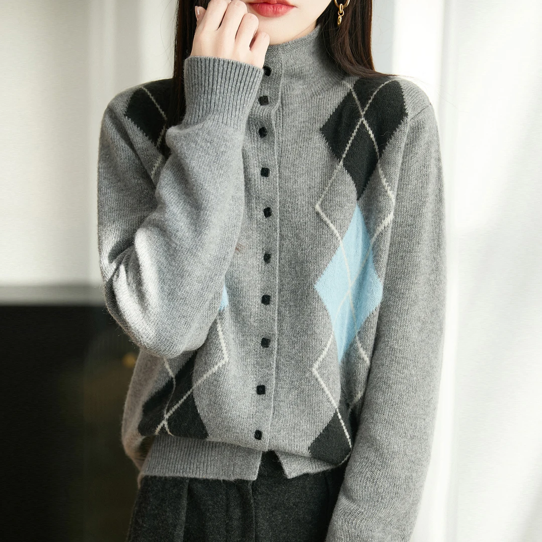 胖mm秋冬特大码半高领女士毛衣遮肚子上衣内搭可外穿针织打底开衫